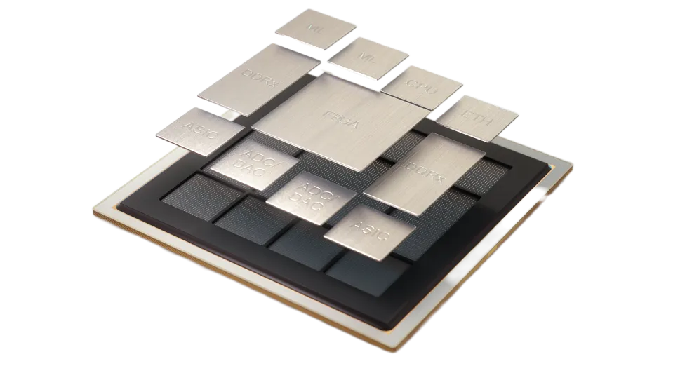 3D rendering of an EFabric chip